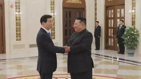 北朝鮮の金正恩総書記が中国共産党序列4位と会談　両国関係の強化を確認　高官の往来活発に