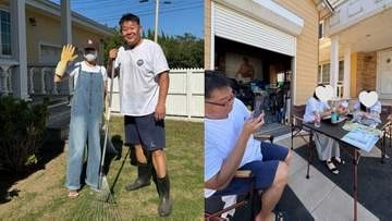 【 花田虎上 】　「やっぱり千葉の家 心が休まります」夫婦連携の草刈りでスッキリ　愛娘の中間試験前には“お庭でアウトドア学習”も