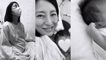 【 福田彩乃 】「先日無事に第二子を出産しました」モノクロ写真で詩情たっぷりに投稿「3歳と0歳の2人育児がスタート」