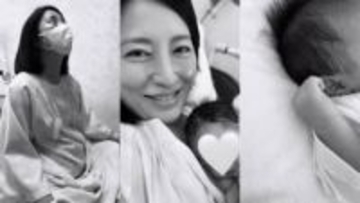 【 福田彩乃 】「先日無事に第二子を出産しました」モノクロ写真で詩情たっぷりに投稿「3歳と0歳の2人育児がスタート」