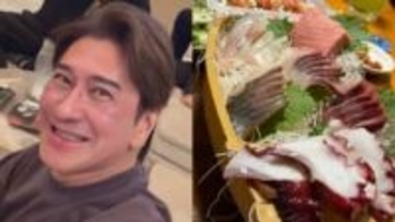 【 川﨑麻世 】　「魚ばかりの夜」を満喫　スーパーの寿司からスタートし、居酒屋さん、寿司屋さんへと続く"魚三昧"男子会を開催