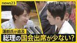 「「国会出席はお嫌ですか？」集中審議で高市総理を蓮舫氏が追及 重要法案相次ぎ成立も…“副首都法案”審議入りせず8日間の延長戦へ【news23】」の画像1
