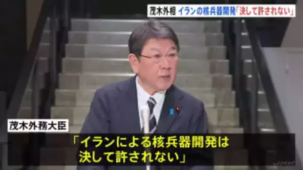 G7外相の電話会合で茂木外務大臣 イランの核兵器開発「決して許されない」 日本政府はイラン･周辺国の邦人退避の準備進める