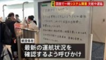 羽田空港の航空管制システムにトラブル　現在は復旧も一部の便に遅延や欠航