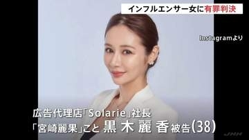 「納税額を減らしたいという身勝手な考え」インフルエンサー“宮崎麗果”に懲役2年6か月・執行猶予4年の判決 法人税など約1億5700万円脱税した罪 東京地裁