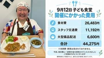 【 やす子 】　運営する子ども食堂開催費用を公開「ご支援ありがとうございます」　次回「揚げ物食べ放題」企画や寄付金報告の透明性に絶賛の嵐