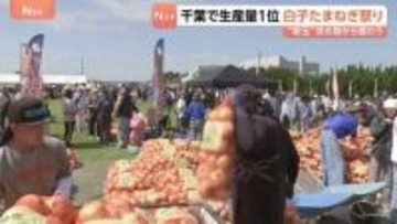 人気の新玉ねぎ10キロ2000円　千葉・白子町で“たまねぎ祭り” 「全然違いますね味が」辛み少なく濃厚な甘さが特徴