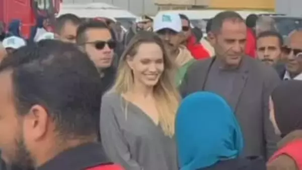 アンジェリーナ・ジョリーさん　ガザと接するエジプトの検問所を訪問 支援活動を視察