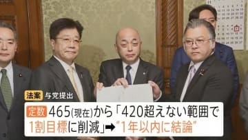 結論出なければ…自動的に削減？ 自民・維新提出の衆議院議員定数削減に向けた法案に野党が反発「あまりにも乱暴」