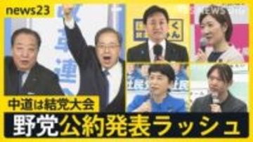 中道は結党大会『自分ファースト』対『生活者ファースト』 野党公約発表ラッシュの一方で…ネットに広がる“偽情報”各党はどう対応する？【news23】