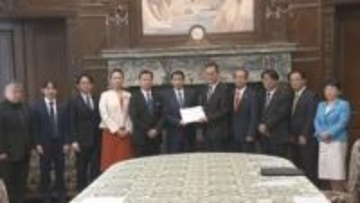 参院・野党の国対委員長らが議長に予算案の充実審議申し入れ