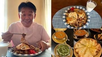 【 花田虎上 】　「やっと元気になりました！」食欲全開　朝食の “デカ盛り焼きそば完食” から夜のインドカレーまで “スパイシーな1日の食事” を公開