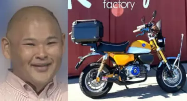 【 安田大サーカス・HIRO 】　愛車のバイク「モンキー125」でプチツーリング　「カフェランチ」で肉料理を堪能