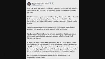 米ウクライナ　フロリダでの高官協議終了　和平計画や各国による安全の保証を協議と米特使