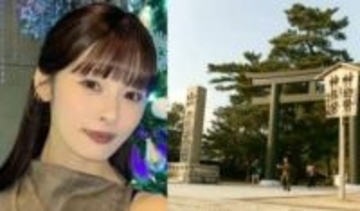 【 君島十和子さん娘・君島憂樹 】 「神在月ということで　初の出雲大社へ…」　地元グルメも堪能で笑顔　元宝塚『蘭世惠翔』