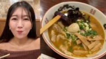 【 穂川果音 】 「なんとなく懐かしさを感じる味噌ラーメン」　東京・日比谷の老舗で食事姿を公開