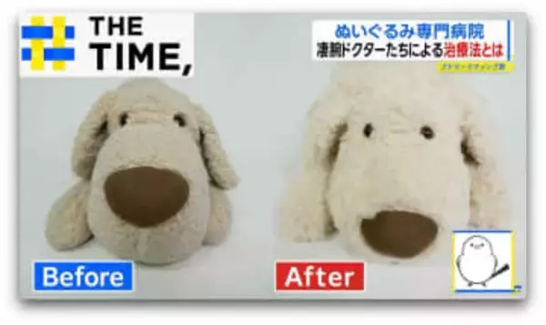 予約“4か月待ち”で“海外”からも注目「ぬいぐるみ専門病院」が人気のワケ【THE TIME,】