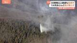 「群馬・藤岡市の山林火災　30時間経過も延焼中　47ヘクタールに被害拡大　この1か月ほとんど雨降らず“林野火災注意報”」の画像1