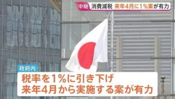 「来年4月から食料品の消費税1％」案 政府内で見方強まる　レジシステムの改修期間半分に　消費減税めぐる「国民会議」で議論