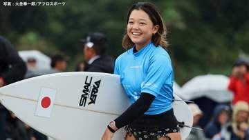 サーフィン18歳の池田美来、逆転で初代女王 ！五十嵐カノアに続き日本勢アベック優勝　初の五輪出場へ、28年ロス五輪条件付き出場権獲得 【アジア大会】