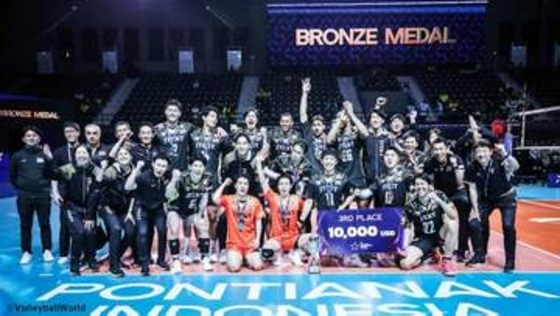 STINGS愛知が韓国・現代キャピタルにストレート勝ちで銅メダル獲得　ベストリベロに高橋和幸【アジアチャンピオンズリーグ】