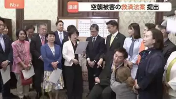 「待っててよかった」空襲被害の救済法案 野党議員らが提出　対象は約3000人 太平洋戦争での空襲などで障害が残った民間人に一時金50万円支給