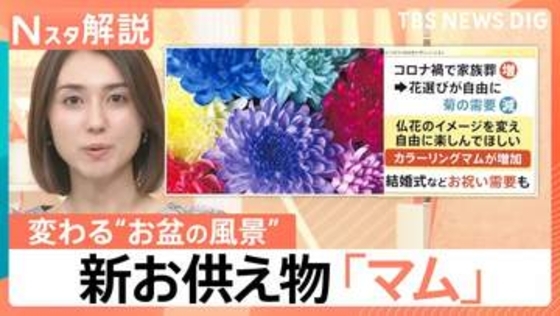 「夜のお墓参り」が新定番に？普段使いしたくなるお供え物「マム」って？らくがん“レンチン”で新食感【Nスタ解説】