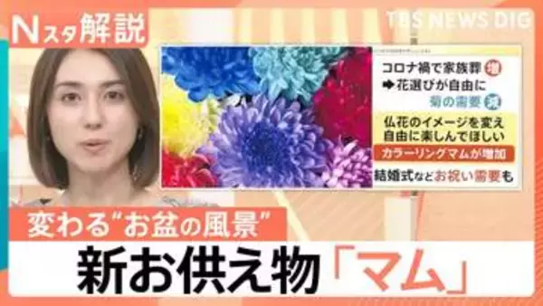 「夜のお墓参り」が新定番に？普段使いしたくなるお供え物「マム」って？らくがん“レンチン”で新食感【Nスタ解説】