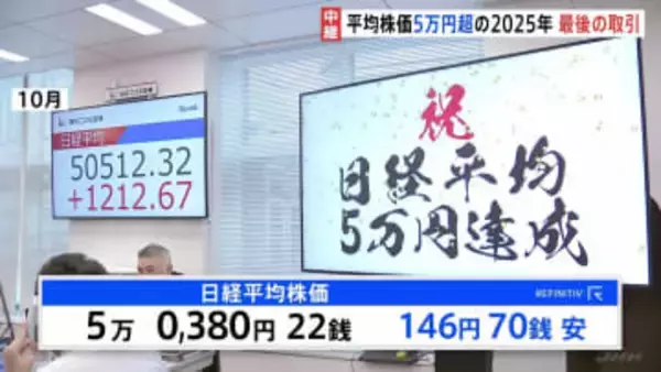 東京証券取引所で年内最後の取引　歴史的ペースの値上がりの背景にAI･半導体ブーム　高市政権の経済政策への期待感も【記者解説】