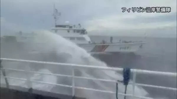 2日連続で… 中国海警局の船がフィリピン船に放水砲などの危険行為 南シナ海で緊張続く