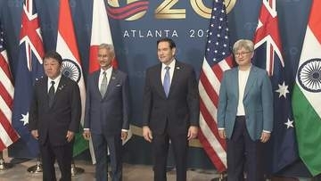 日米豪印4か国「クアッド」外相会談、AIなど協力確認