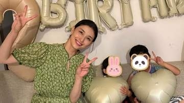 【 橋本マナミ 】息子6歳・娘2歳の誕生日を報告「可愛いが溢れたお誕生日」　息子は嬉しさで5時起き「これからも元気にすくすく育ってねん」