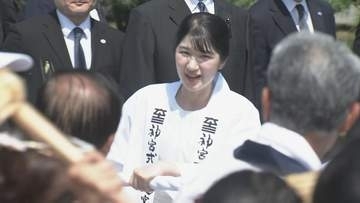 愛子さま 法被姿で伊勢神宮の“お木曳”参加 「エンヤ」掛け声とともに笑顔で　19年前には皇太子時代の天皇陛下も