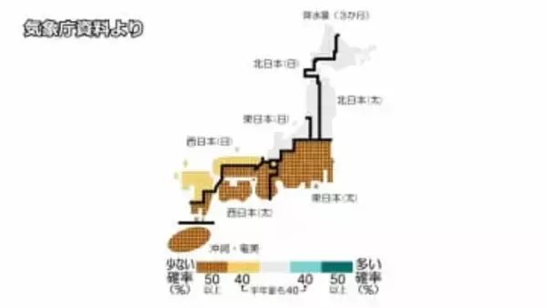 来年1～3月　太平洋は“カラカラ”の予想　「林野火災が多発する季節 火の取り扱いに注意を」 気象庁3か月予報