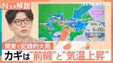 「関東で記録的大雨…カギは“前線”と“気温上昇”　一方北海道と西日本では降水量少なく「0％」の地域も【Nスタ解説】」の画像1