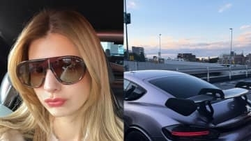 【 マギー 】「毎日駆け抜けてるよ」愛車「ポルシェ 718 ケイマン GT4 RS」を公開　「GT4ほんと似合う」「カッコいい」など絶賛の声