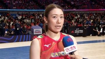 石川真佑「切り替えていい準備を」佐藤淑乃「世界一のディフェンスを目指して常にやってる」【試合後コメント】