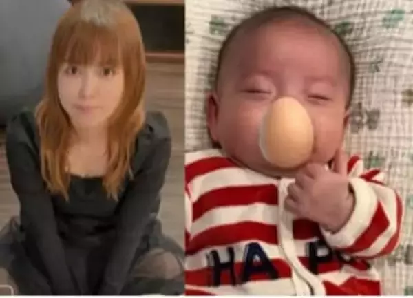 【 中川翔子 】　双子の「弟くんがサムズアップしました」　その他にも…「シェー」・「大仏」・「天使」のポーズも　「寝相が毎回面白すぎてなにかただものじゃない感じがする」