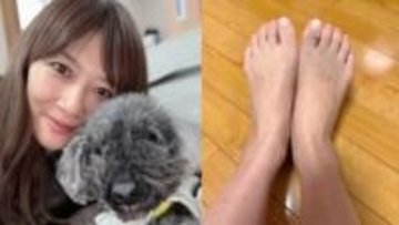 【 藤崎奈々子 】　お正月に「足を怪我」　実家で療養　15歳愛犬との再会と豪華手料理に感謝