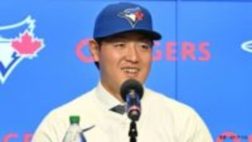 ブルージェイズ・岡本和真が入団会見、決め手は「娘に30球団のロゴを見せた時に･･･」WBCは「僕の意思としては出たい」