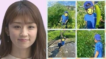 【 小倉優子 】　子どもたちと畑で収穫体験　「帰りたくない」と大はしゃぎ 日焼け対策の〝怪しい姿〟も話題に