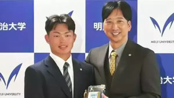 阪神ドラ1・明大の榊原七斗「本当の勝負が始まる」 走攻守3拍子そろう即戦力外野手、憧れは近本光司　藤川球児監督は「通ずるものを持ち合わせている」