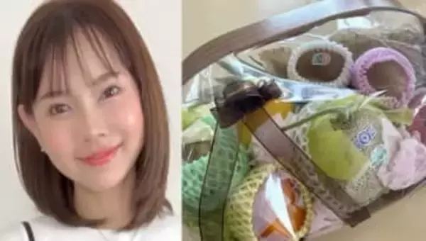【 上原さくら 】　娘が「38.6℃」の発熱　インフルエンザA型に感染　看病中に “ 神のタイミング ” で届いた豪華フルーツに感激