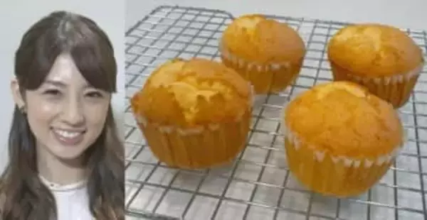 【 小倉優子 】　「メレンゲとバターを使ったカップケーキを焼きました」　長男は「『美味しい！朝ごはんに10個食べたい！』と言っていました笑」