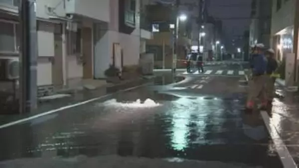 けが人少なくとも37人に　きょう（23日）未明　関東の広い範囲で震度5弱　東京・江東区では水道管から水噴き出し周辺の道路が冠水