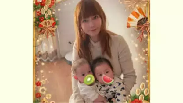 【 中川翔子 】双子と共に「あけましておめでとうございます」「それぞれのおうちのお雑煮気になる！」　夫は体調不良で別場所に