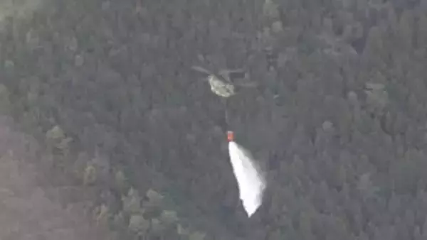 群馬・桐生市で山林火災　現在も延焼中　群馬県は自衛隊に災害派遣を要請　午後2時半時点で約2500平方メートルが焼ける