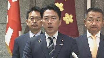 小泉大臣「断じて容認できない」　2回の北朝鮮のミサイル発射でコメント