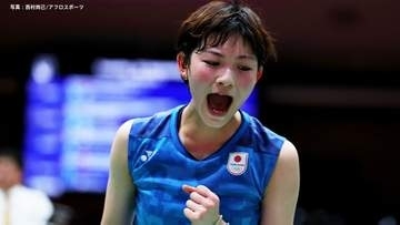 バドミントン女子団体、韓国に逆転勝ちで2大会ぶりの決勝進出　20歳の宮崎友花が逆転で流れを引き寄せる【アジア大会】