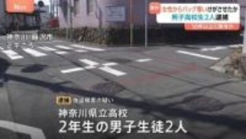 「手っ取り早く現金が手に入ると…」中高年の女性狙ってひったくり繰り返したか　神奈川県立高校2年の男子生徒2人を逮捕 高齢女性からバッグ奪い重傷負わせた疑い